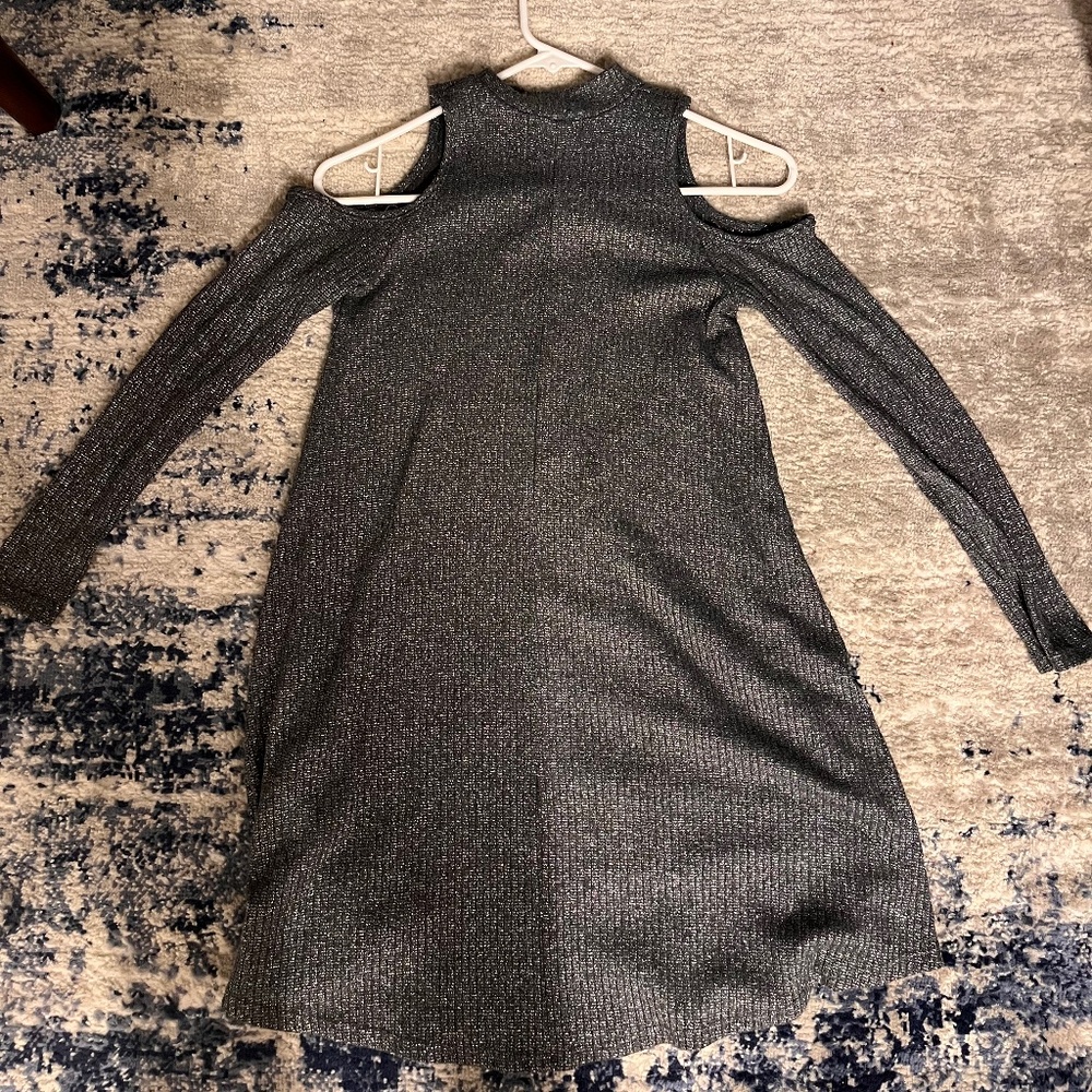 Aqua Sparkly Silver Dress